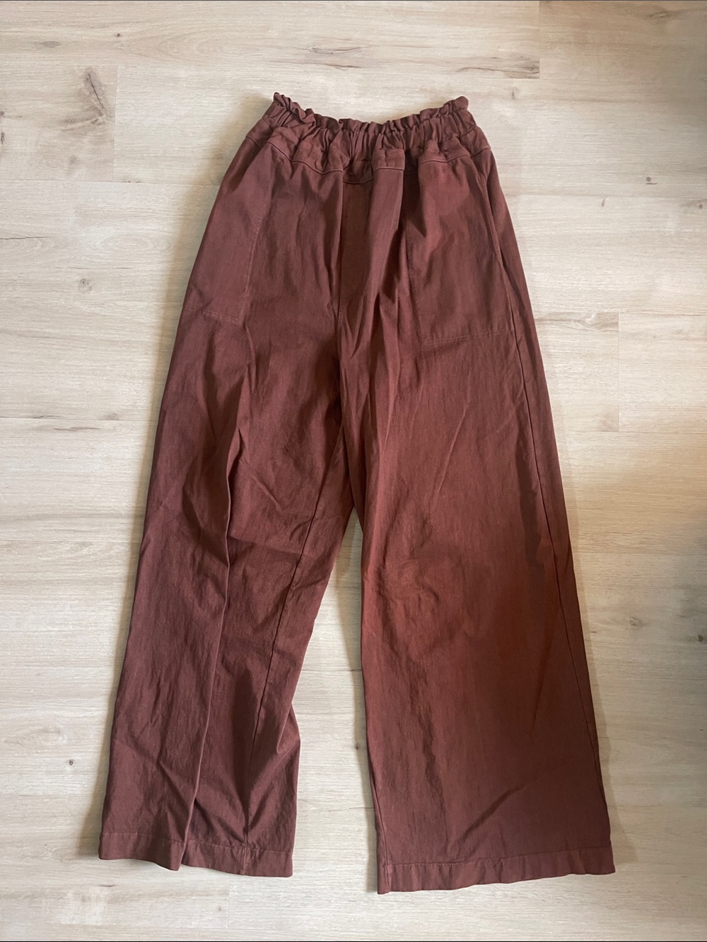 Free People Wide-Leg Beach Trousers